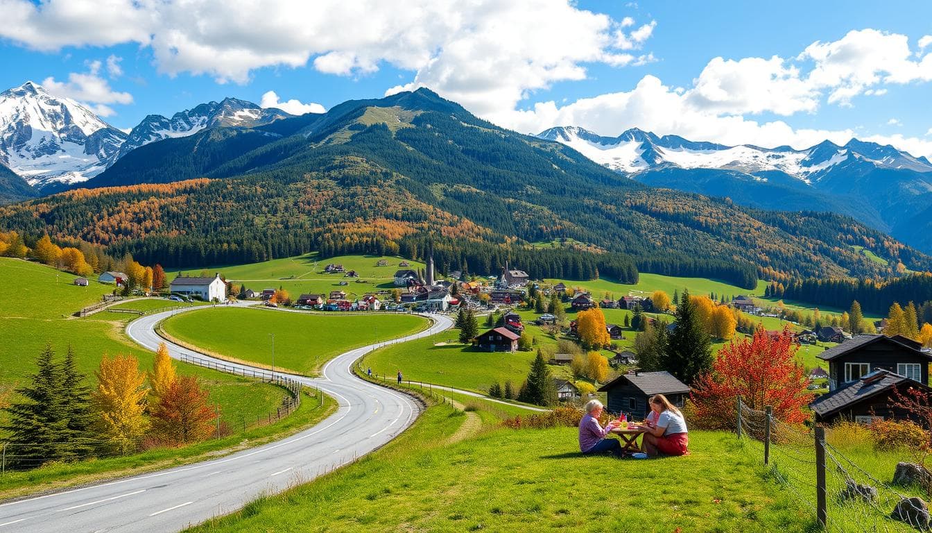 Familievenlige kør-selv-ruter i Østrig